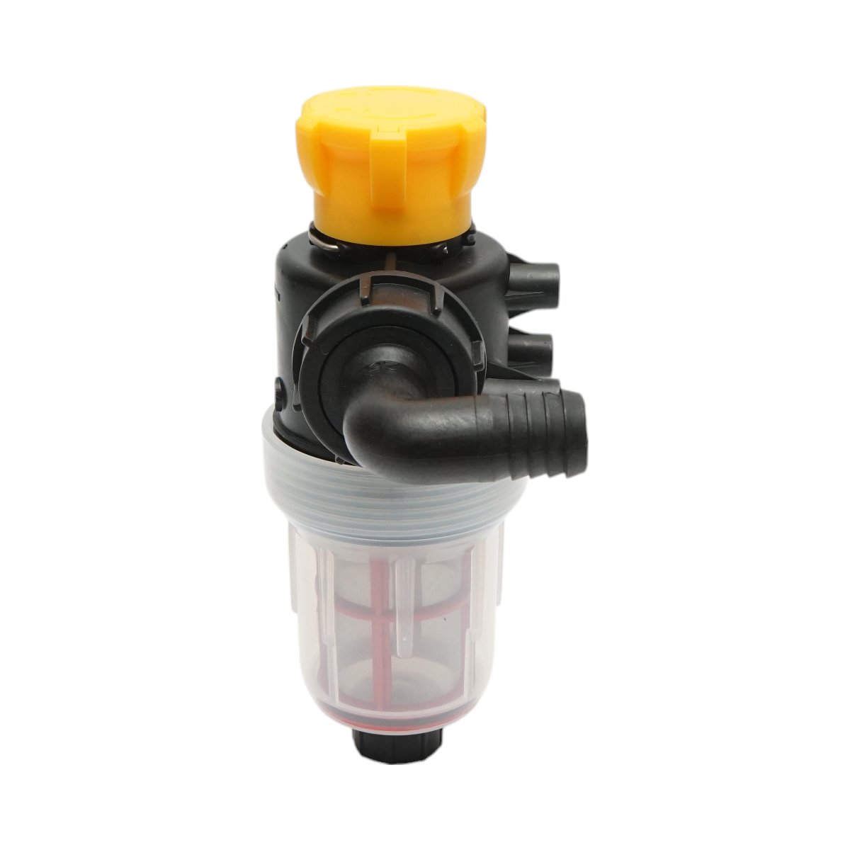 Filtru erbicidator transparent cu sita si valva autocuratare, racord 25mm